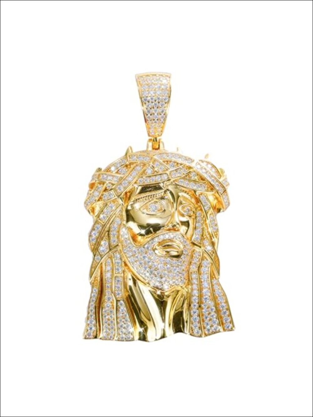 Moissanite Jesus Pendant 925 Sterling Silver Iced Out Hip Hop Necklace